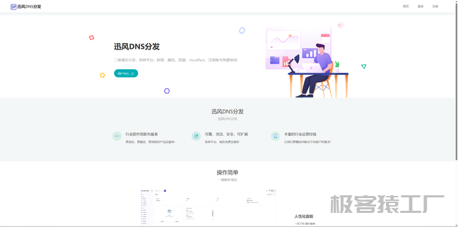 迅风二级域名分发运营版-极客猿工厂 迅风二级域名分发运营版-极客猿工厂