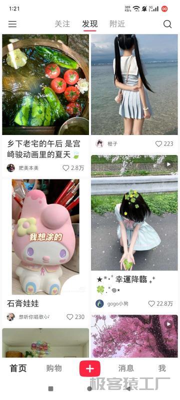 小红书📖8.57🔥去广告 去水印 纯净版🔥-极客猿工厂 小红书📖8.57🔥去广告 去水印 纯净版🔥-极客猿工厂